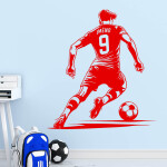 Veselá Stena Samolepka Futbalista s menom Farba: žlutá, Veľkosť: 100 x 109 cm
