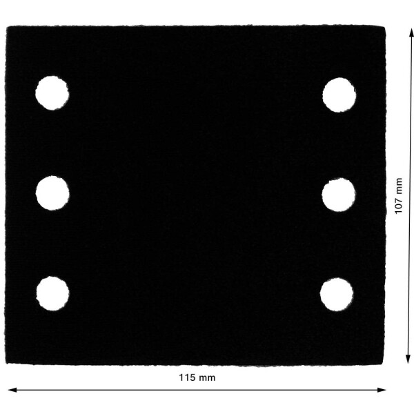 Medzipodložka šetrič 115x107mm 2 kusy Bosch Accessories 2608000815; 2608000815