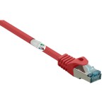 Renkforce RF-5043970 RJ45 sieťové káble, prepojovacie káble CAT 6A S/FTP 5.00 m červená samozhášavý 1 ks; RF-5043970