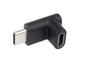 PremiumCord adaptér USB-C(M) - USB-C(F) zahnutý 90 ° / Redukcia / USB-C (8592220023300)