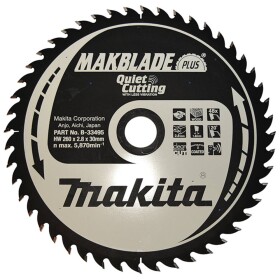 Makita MAKBLADE+ B-33495 tvrdokovový pílový kotúč 260 x 30 x 1 mm Počet zubov (na palec): 48 1 ks; B-33495