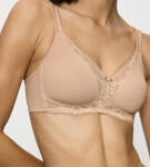 Podprsenka s kosticami - tvarovací komfort z čipky a bavlny Triumph NEUTRAL BEIGE 105A