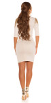 Sexy KouCla dress with Golden lace BEIGE