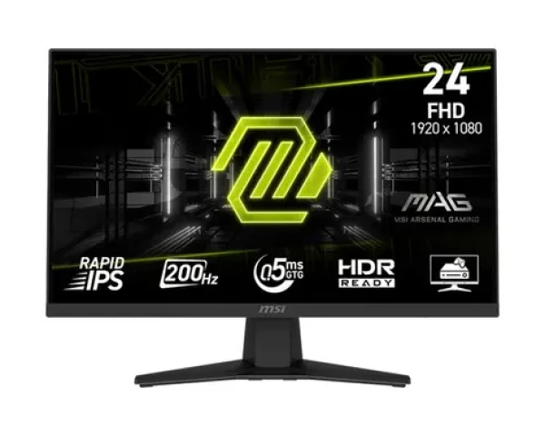 23.8" MSI MAG 244F čierna / FHD / IPS / 16:9 / 0.5ms / 1000:1 / 300cd-m2 / HDMI + DP / VESA (9S6-3BC41H-001)