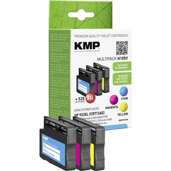 KMP KMP 105V Promo Pack C/M/Y comp. with HP 933 XL - 1726,4050