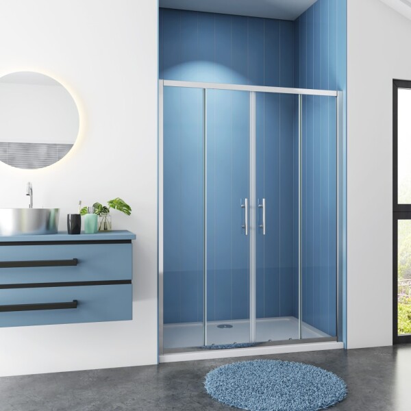 H K - Sprchové dvere do niky SYMPHONY D4 140 posuvné, 136–140 × 190 L/P variant SE-SYMPHONYD4140