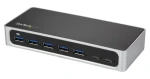 StarTech čierna, strieborná / USB hub / 7 portov / 5x USB-A, 2x USB-C (HB30C5A2CSC)