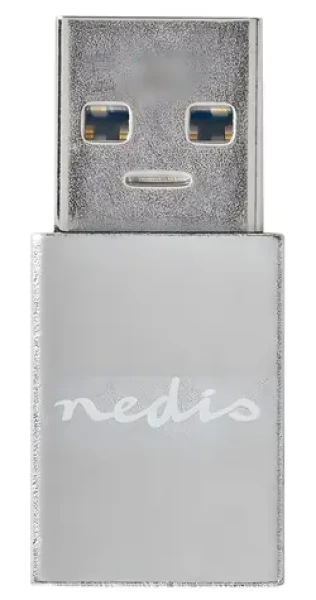 Nedis Profigold adaptér USB-A - USB-C strieborná / Redukcia / USB 3.2 Gen 1/5 Gbps / hliníkové telo (CCTB60925AL)