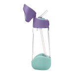 B.box Láhev na pití s brčkem 600 ml - lilac pop EUR