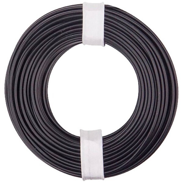 Donau Elektronik 150-011 opletenie / lanko, 1 x 0.50 mm², čierna, 10 m; 150-011