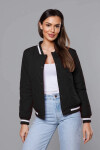Čierna dámska bunda typu bomber (16M9070-392) odstíny černé XXL (44)