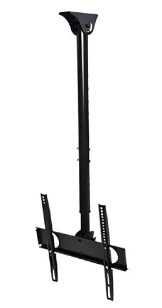 InLine stropný TV držiak čierna / Stropný TV držiak / teleskopický / 32-55" / VESA 400x400 / nosnosť 50 kg (23149A)