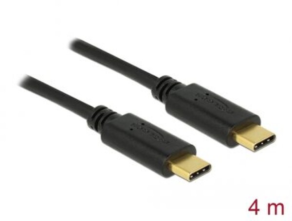 DeLock Kábel USB 2.0 C (M) - USB 2.0 C (M) 4.0m čierna (83868)