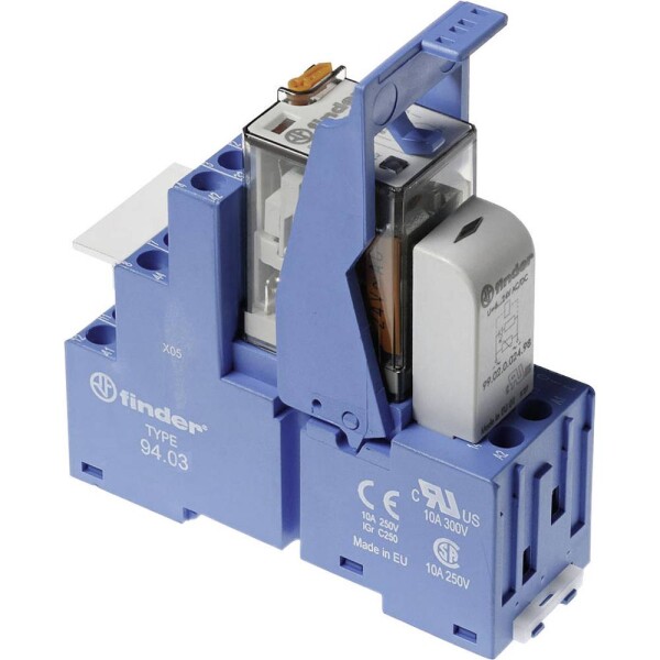 Finder 58.33.8.230.0060 reléový modul, 230 V/AC, 10 A, 3 prepínacie , Tray, 1 ks; 58.33.8.230.0060-10