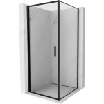 MEXEN/S - Exo sprchovací kút dvere krídlové 90 x 90, transparent, čierna 817-090-090-70-00