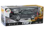 Mamido RC auto 1:18 Drift 360 svetla a zvuky čierne