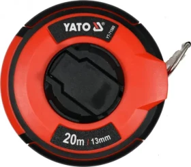 YATO Pásmo meracie oceľové 20 m / Pásmo meracie / 13 mm / oceľ (YT-71580)