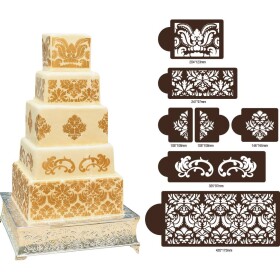 Šablóna Stencil Royal, 7 ks - Cakesicq - Cakesicq