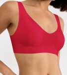 Podprsenka bez kostíc sloggi ZERO Feel 2.0 Bralette červená – SLOGGI SHANGHAI RED L