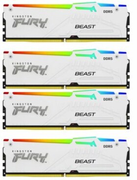 Kingston Fury Beast White RGB 64GB (4x16GB) DDR5 5600MHz/CL40/DIMM/XMP (KF556C40BWAK4-64)