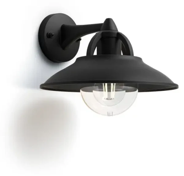 Philips Cormorant 1x42W čierna / Vonkajšie nástenné svietidlo / E27 / IP44 / bez zdroja (SKL000349453)