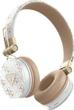 Guess Guess Bluetooth ENC GUBH70E4PTMH on-ear headphones white 4G Triangle Round Shape