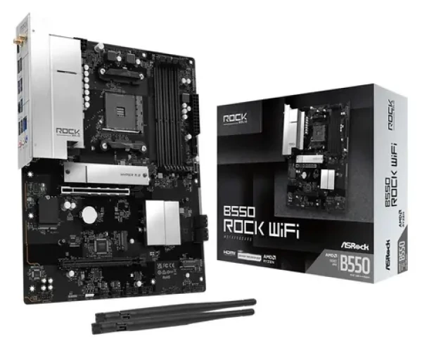 ASRock B550 Rock WiFi / Základná doska / AMD B550 / Socket AM4 / Wi-Fi / ATX (90-MXBV20-A0UAYZ)