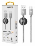 Aligator Premium Dátový kábel 2A USB-C sivá (DATKP08)