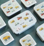 A Little Lovely Company Desiatový box Bento Vehicles 1,2 l