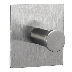 Spirella PUNT-Square háčik na uteráky / kartáčovaná nerez oceľ / samolepiaci / 45 x 45 mm (7610583139399)