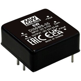 MEAN WELL DI06W8-12 DC / DC menič napätia, DPS 48 V/AC -12 V 0.25 A 6 W Počet výstupov: 2 x; DI06W8-12