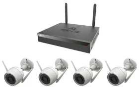 Ezviz H3C 2K+ Kit / Kamerový systém / 4X IP kamera Bullet / Wi-Fi / 4Mpix / 1x NVR CS-X5S-R100-8W (CS-H3c-R100-1J4WKFL+CS-X5S-R10)