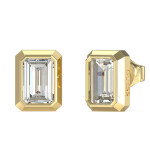 Guess Hranaté pozlátené náušnice 4G Light JUBE05250JWYGT/U