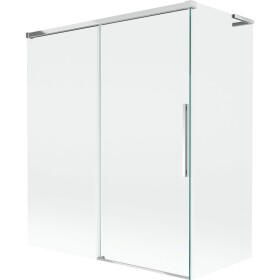 MEXEN/S - Rox L vaňová zástena 2-krídlová posuvná 140 + 70 x 150, transparent, chróm 8C9L-140-070-01-00