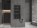 MEXEN/S - Akan radiátor + vykurovacia tyč 1080 x 500 mm, 900 W, čierna W121-1080-500-2900-70