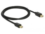 DeLock mini Displayport kábel samec - samec 1 m čierna (83473-D)