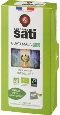 Les Cafés Sati Guatemala Bio Nespresso 10 ks / Kapsľová káva (100002128236)