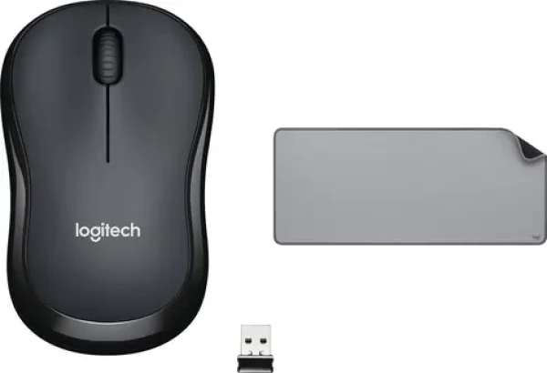 Logitech M220 Silent + Studio Series šedá / Set bezdrôtová myš a podložka