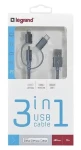 PGS Kábel USB 3v1 / Nabíjací kábel / Univerzálny (NTLR050693)