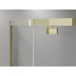 MEXEN - Exo sprchovací kút päťboký krídlový 100 x 90, transparent, zlato 812-100-090-50-00