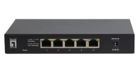 LevelOne GEU-0525 / Switch / 5x 2,5 G Ethernet / Unmanaged / kovový / bez ventilátora (GEU-0525)
