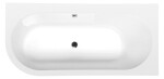 POLYSAN - ASTRA R MONOLITH asymetrická vaňa 160x75x60cm, biela 34611M