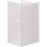 CERANO - Sprchová zástena Walk-in Crystal Ľ/P - 8 mm - bezvzperový systém - biela matná, mliečne sklo - 80x200 CER-8050BD6702