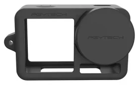 Pgytech Silikónové puzdro OSMO Action 3 čierne / Puzdro / Silikón / So šnúrkou na krk (P-32C-030)