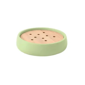 Spirella Sven mýdlenka matná matcha / Polyresin / Drevo