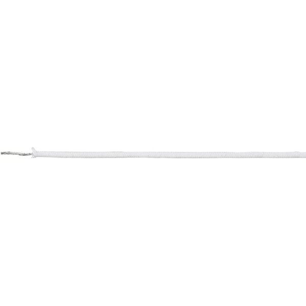 HELU 47010 vysokoteplotný drôt, SiF/GL, 1 x 16 mm², biela, metrový tovar; 47010