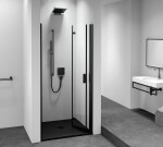 POLYSAN - ZOOM BLACK sprchové dvere do niky 900 pravé, číre sklo ZL4915BR-01