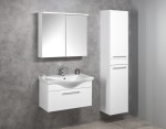 AQUALINE - ZARA 80 keramické umývadlo nábytkové 79,5x46cm, biela 10080