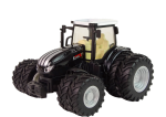 Mamido Elektrické autíčko - diaľkovo ovládaný čierny traktor 2.4G kovový.