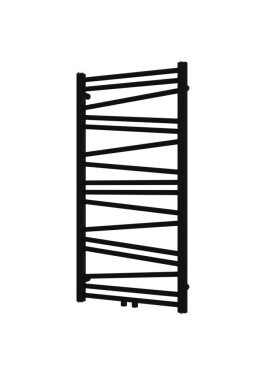 Radiátor kombinovaný SAT Lilon 97,5x50 cm čierna matná SATRALI975500SBL SATRALI975500SBL